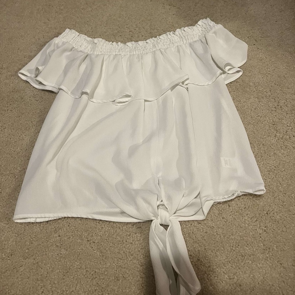White off the shoulder top